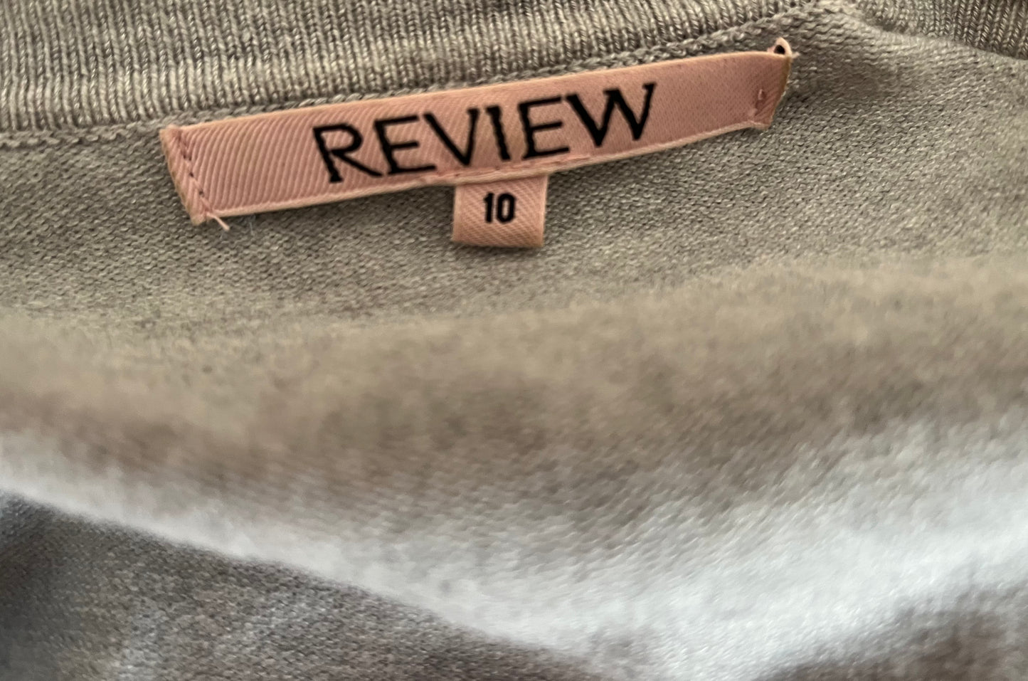 Review grey "Chessie" 3/4 Sleeve Cardigan Size 10