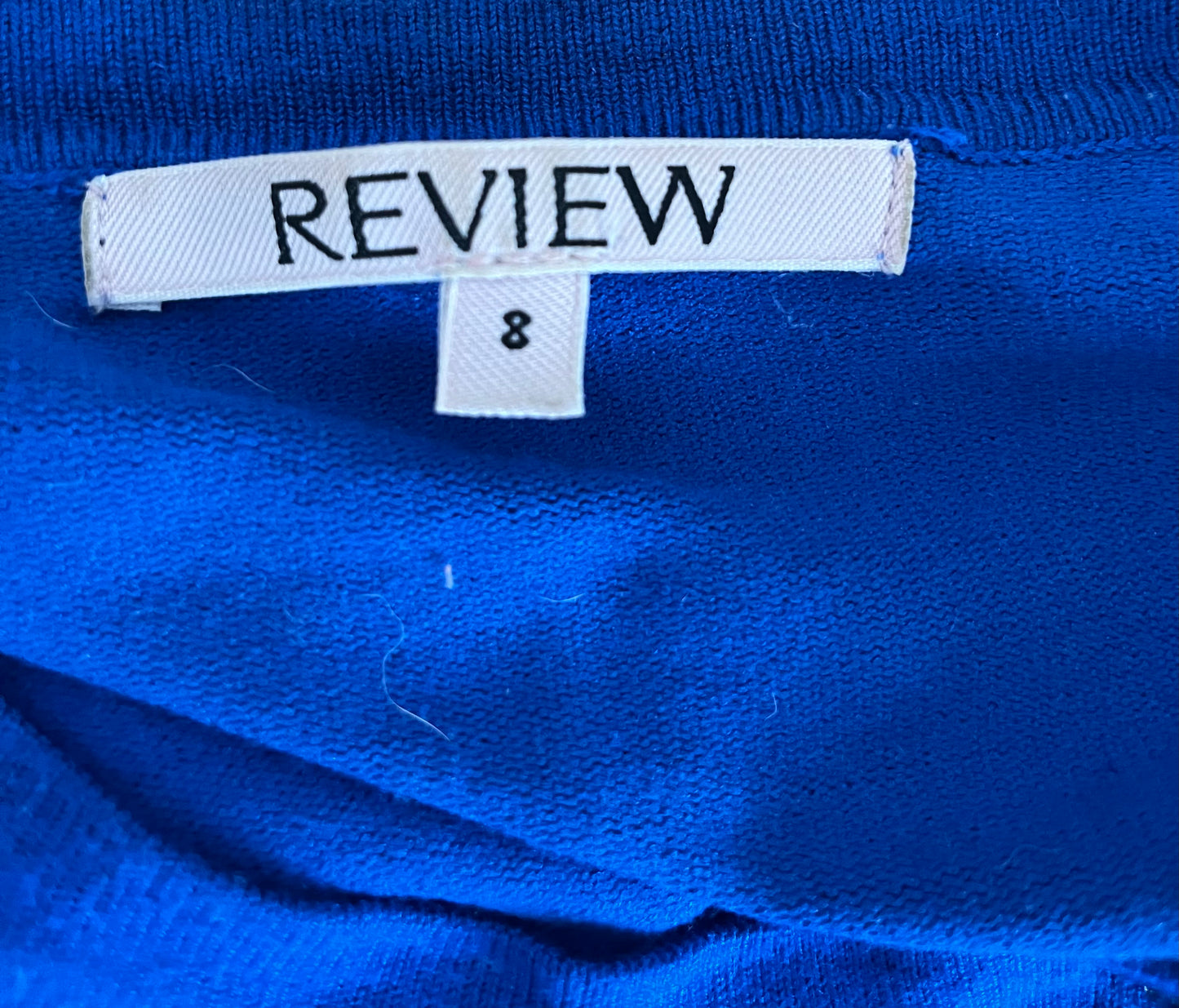 Review Blue "Chessie" 3/4 Sleeve Cardigan Size 8