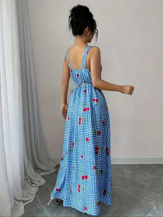 Blue Gingham Dress Size 14