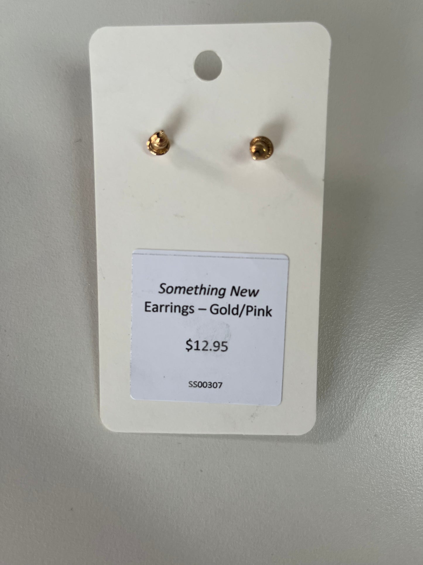 Gold/Pink Earrings