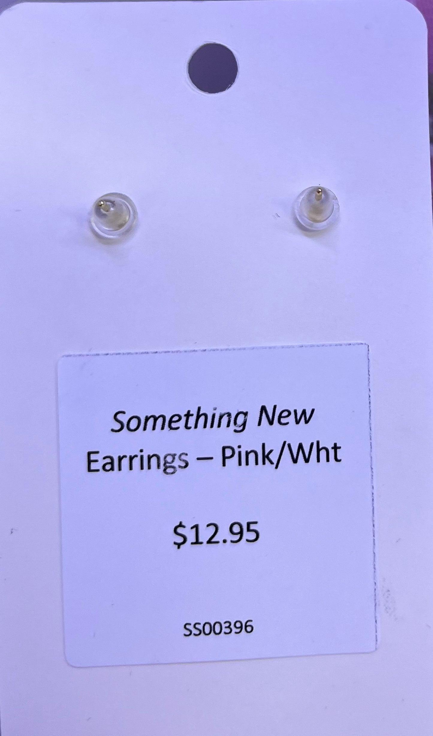 Pink Bow & Heart Earrings