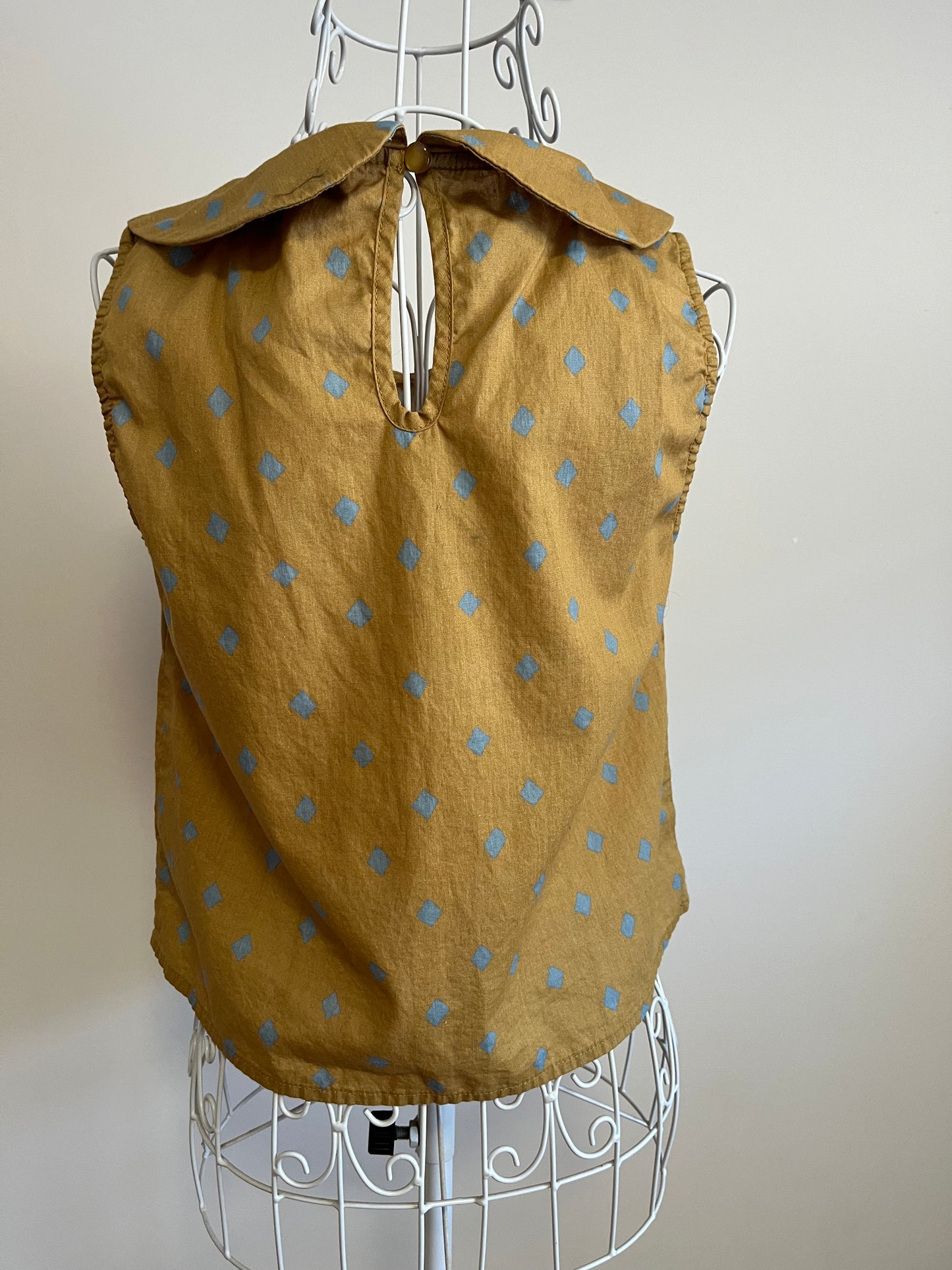 Princess Highway Yellow & Blue Top Size 8