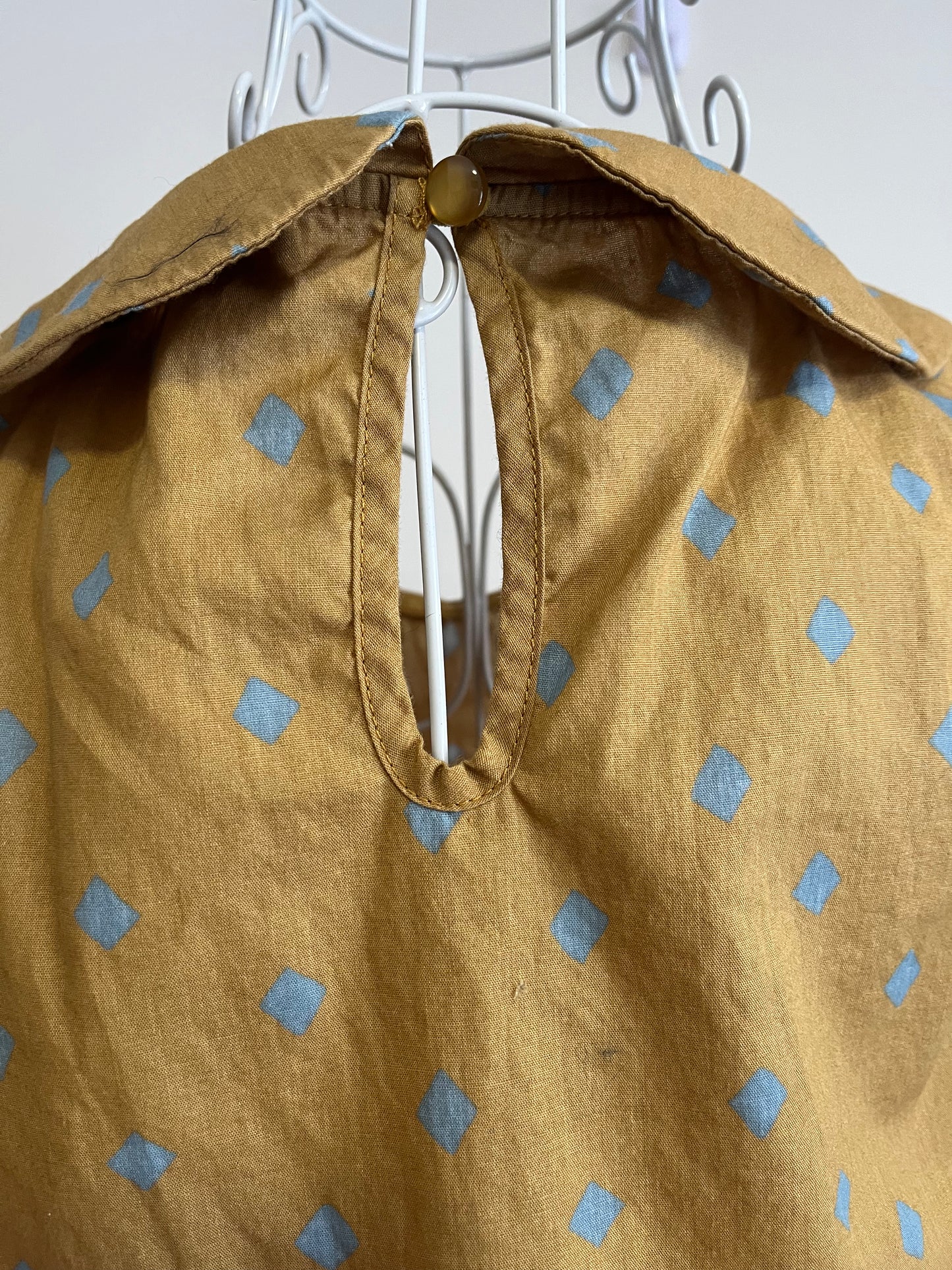 Princess Highway Yellow & Blue Top Size 8