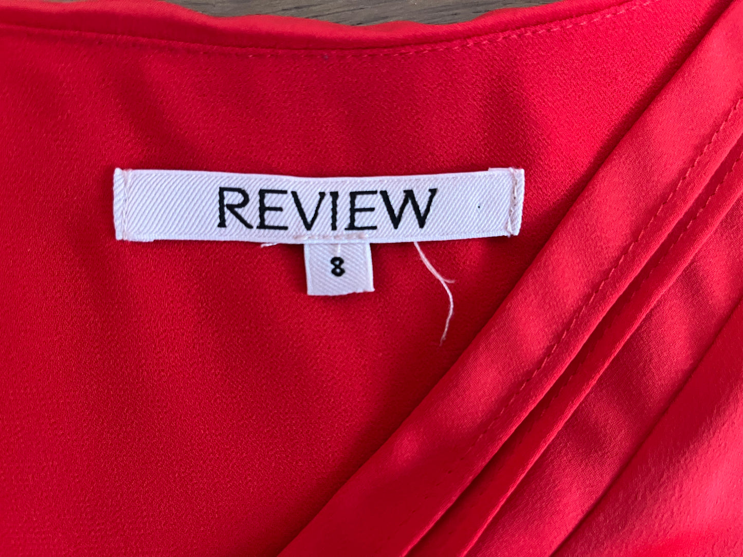 Red Review Top Size 8
