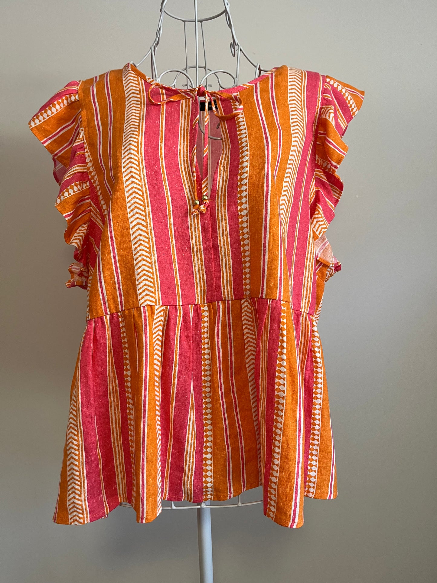 Orange/Multicoloured Sportsgirl Top Size 10