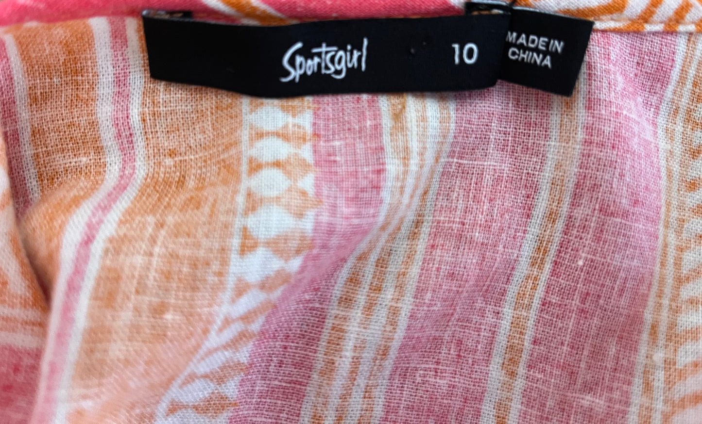 Orange/Multicoloured Sportsgirl Top Size 10