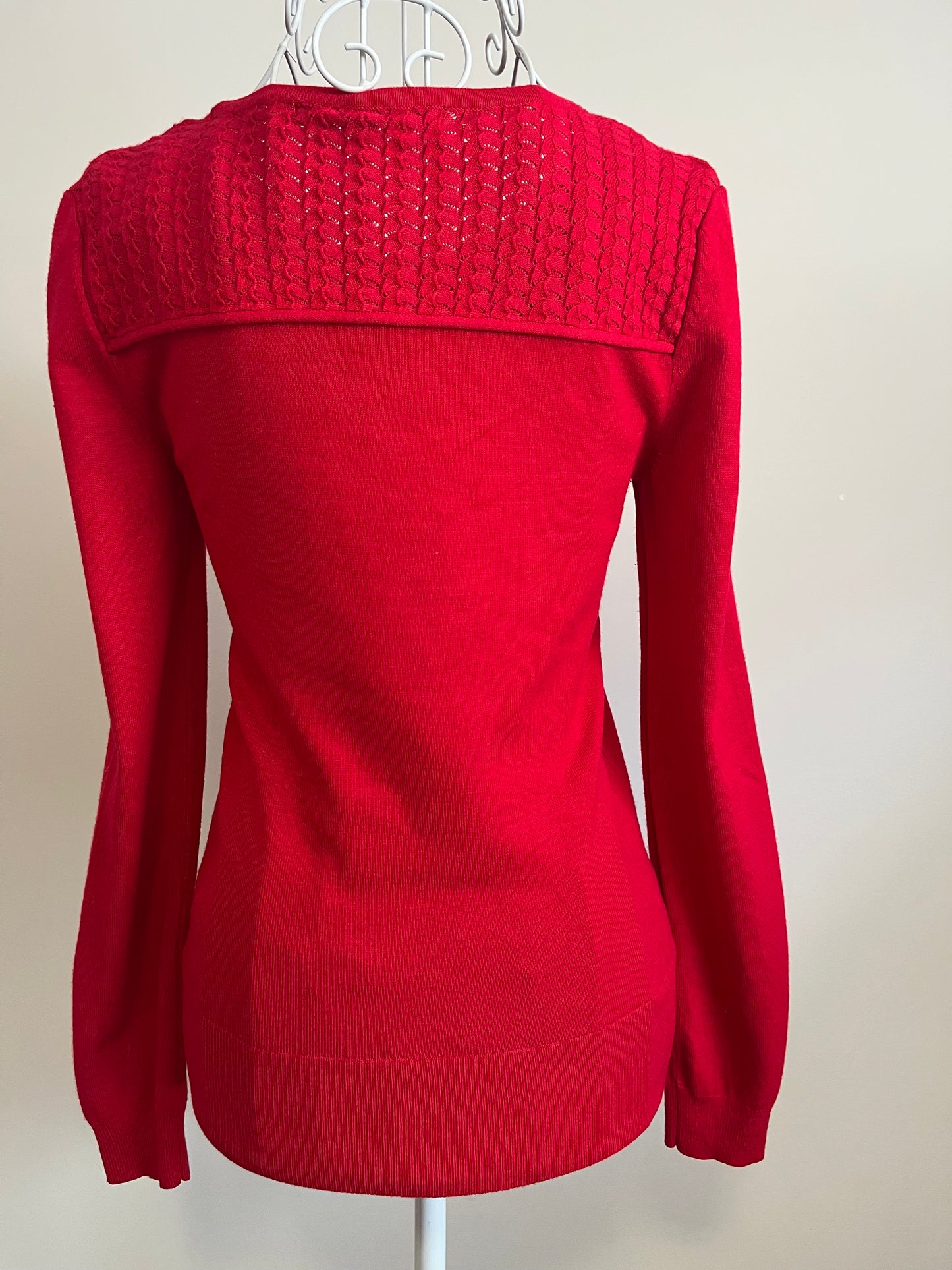 Red Review Jumper Size 8