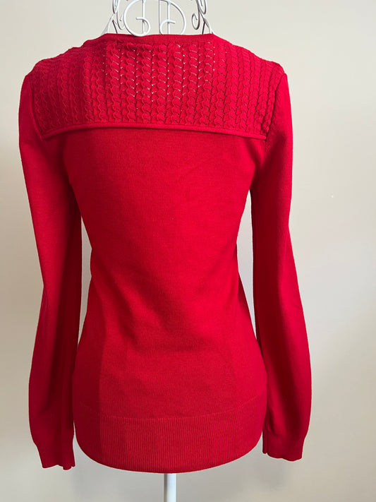 Red Review Jumper Size 8
