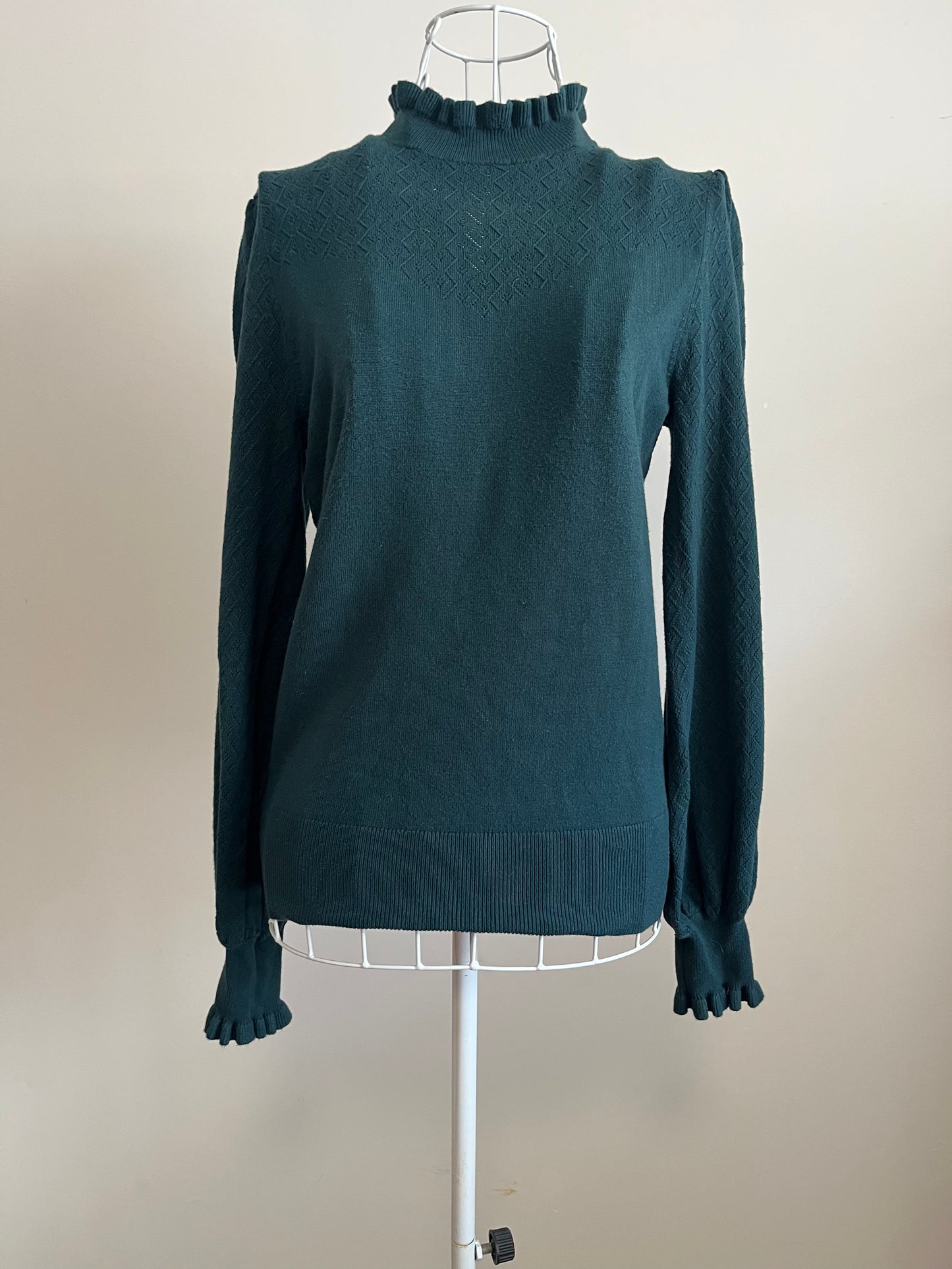 Green Review Jumper Size 10