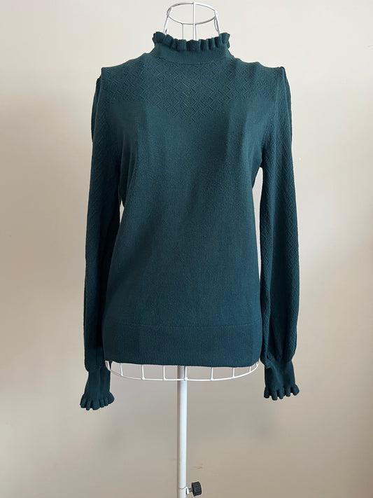 Green Review Jumper Size 10