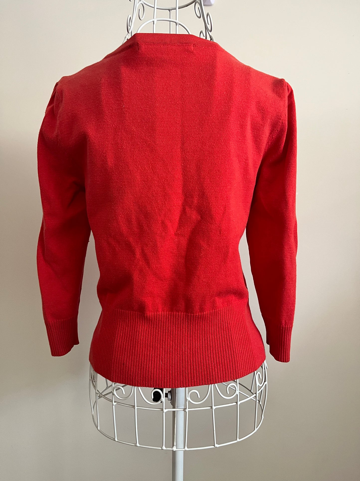 Review Orange 3/4 Sleeve Cardigan Size 8
