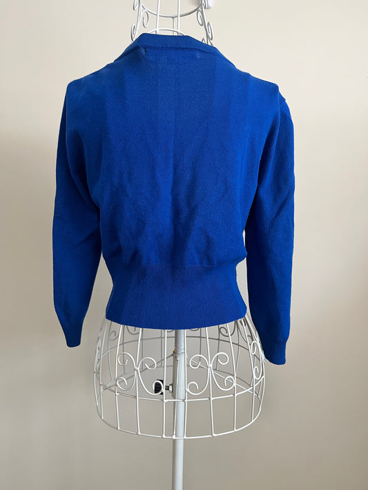 Review Blue "Chessie" 3/4 Sleeve Cardigan Size 8