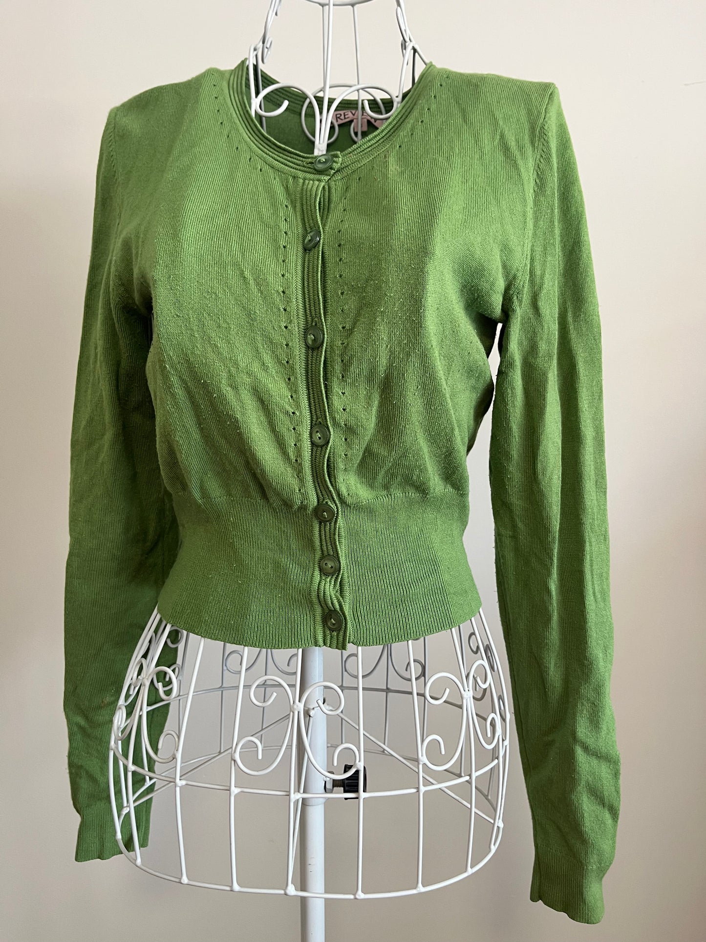 Review Green "Chessie" Cardigan Size 8