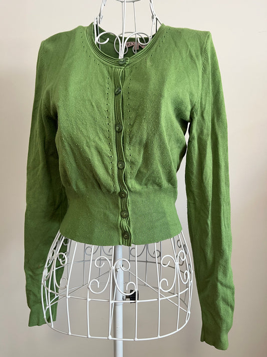 Review Green "Chessie" Cardigan Size 8