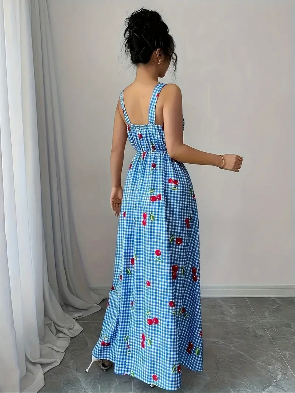 Blue Gingham Dress Size 14