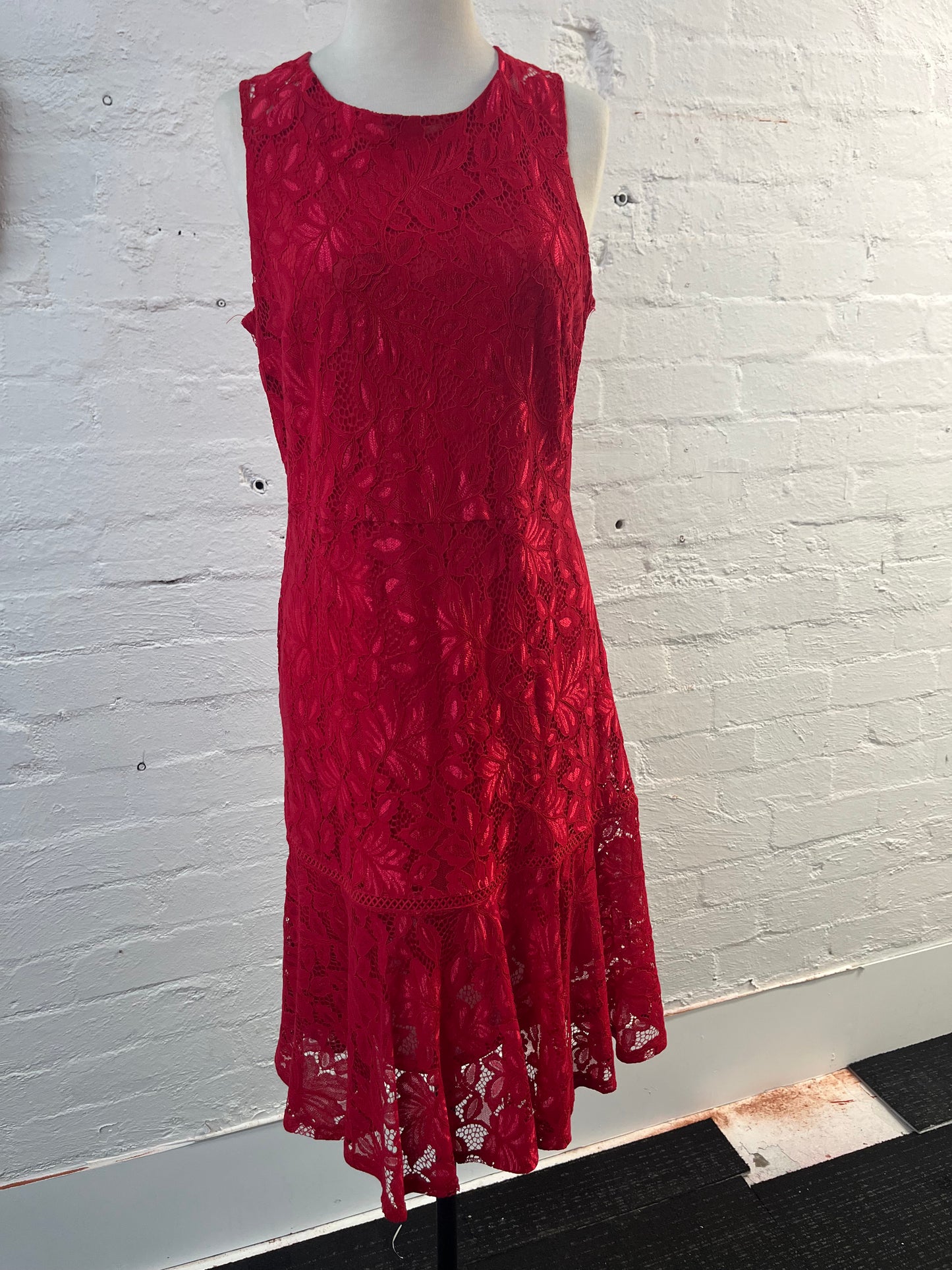 Red Lace Dress Size 12