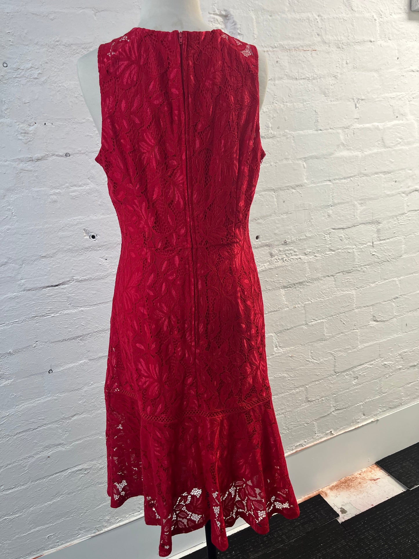 Red Lace Dress Size 12