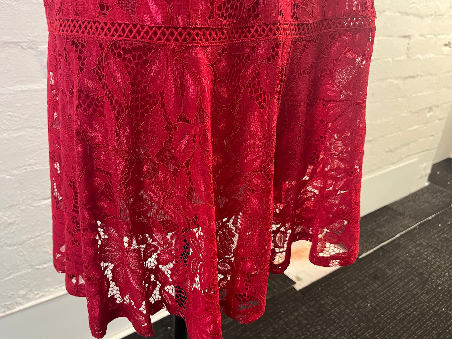 Red Lace Dress Size 12