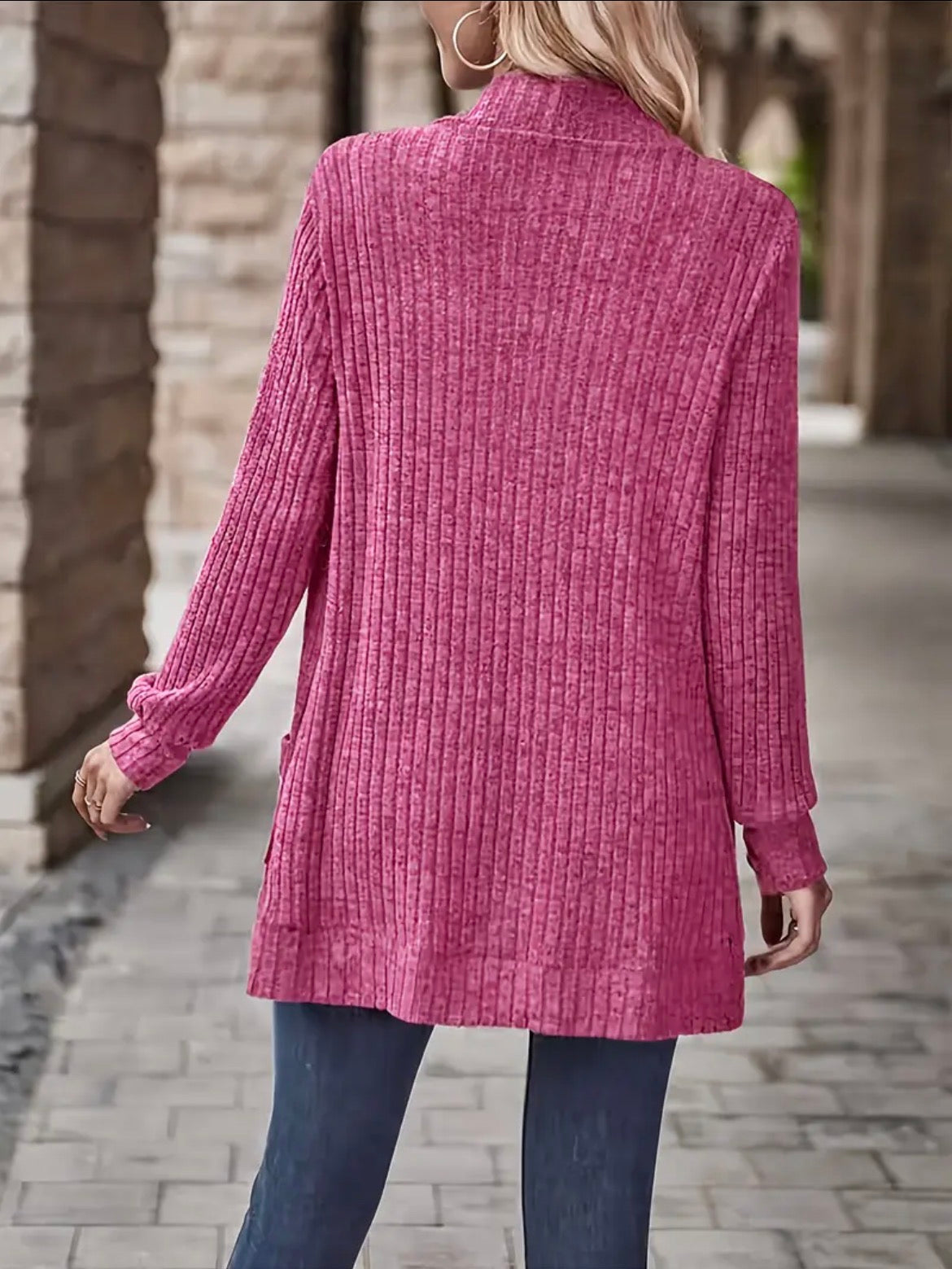 Pink Longline Cardigan size 12