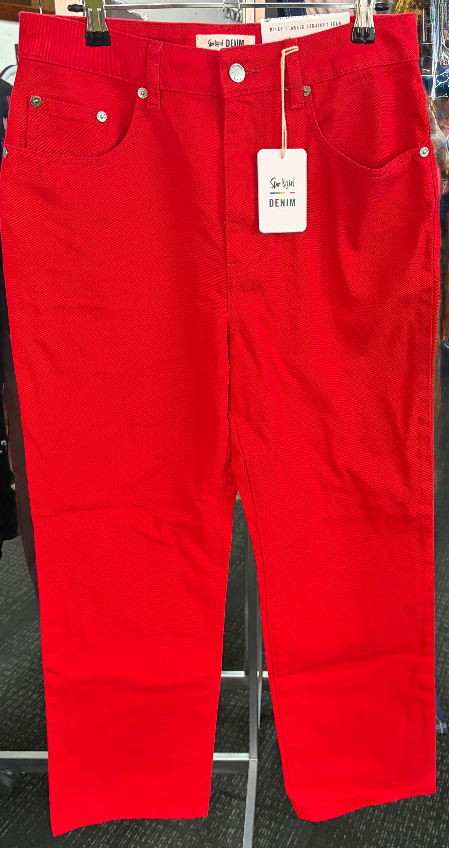 Red Sportsgirl Jeans Size 10