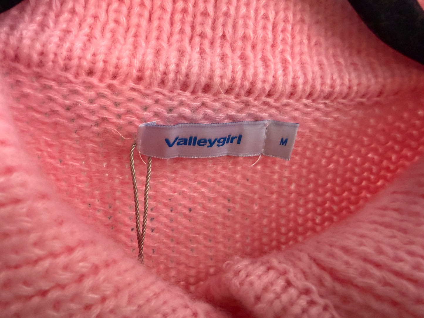 Pink Valleygirl Cardigan Size M
