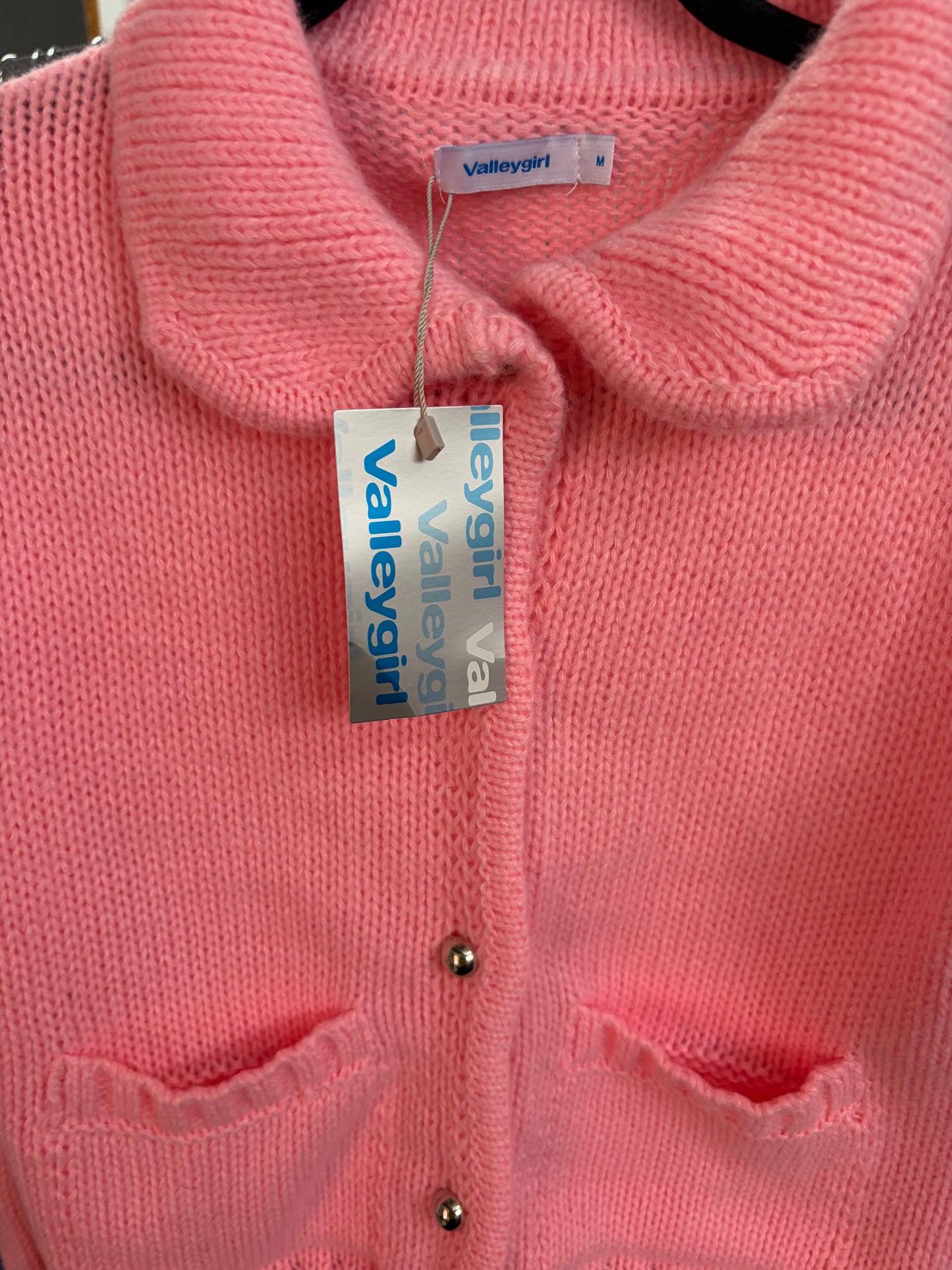 Pink Valleygirl Cardigan Size M