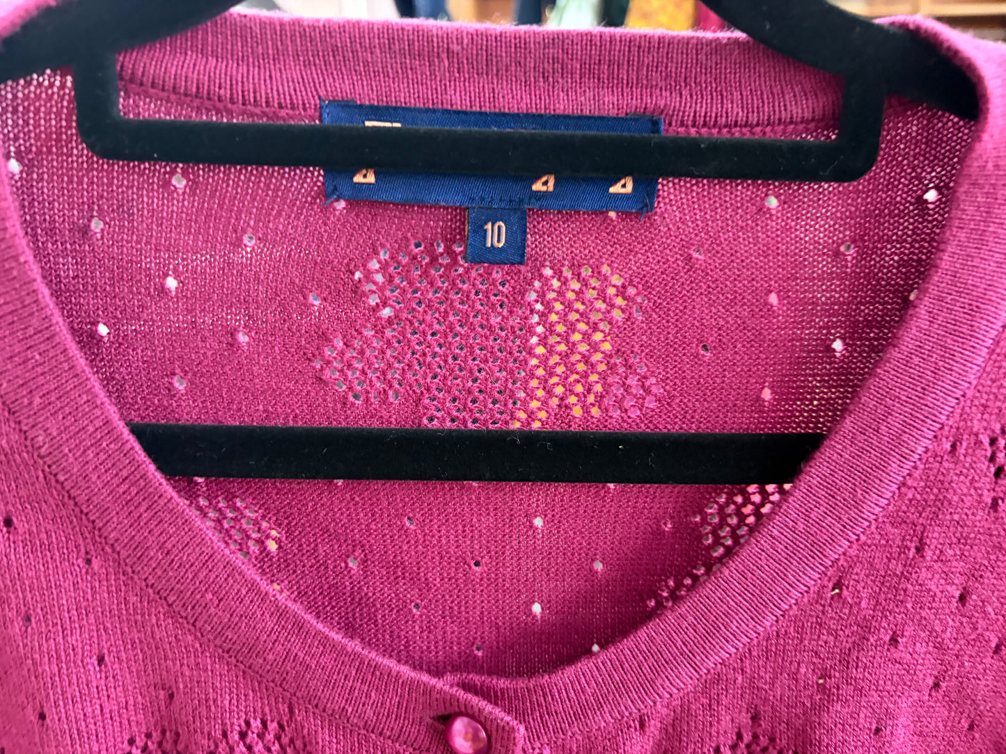 Princess Highway 3/4 Sleeve Purple Cardigan Size 10